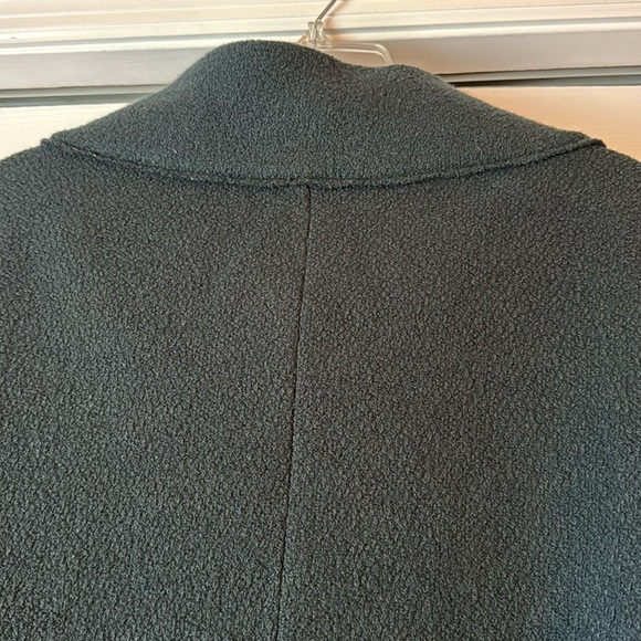 Lafayette 148 Cropped Asymmetrical Button-Front Wool Jacket Forest Green sz S - Picture 10 of 13
